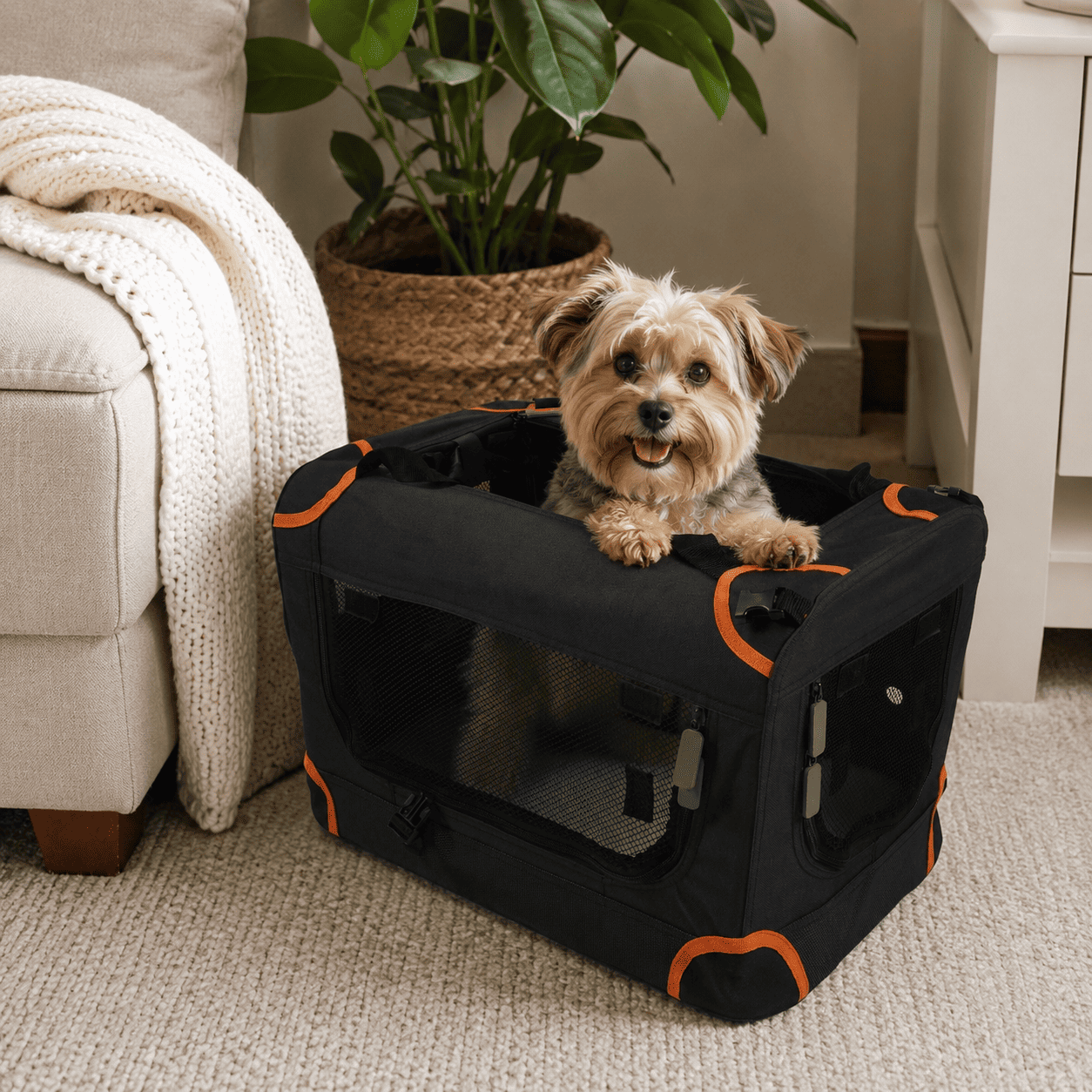 portable canvas dog crate (3)