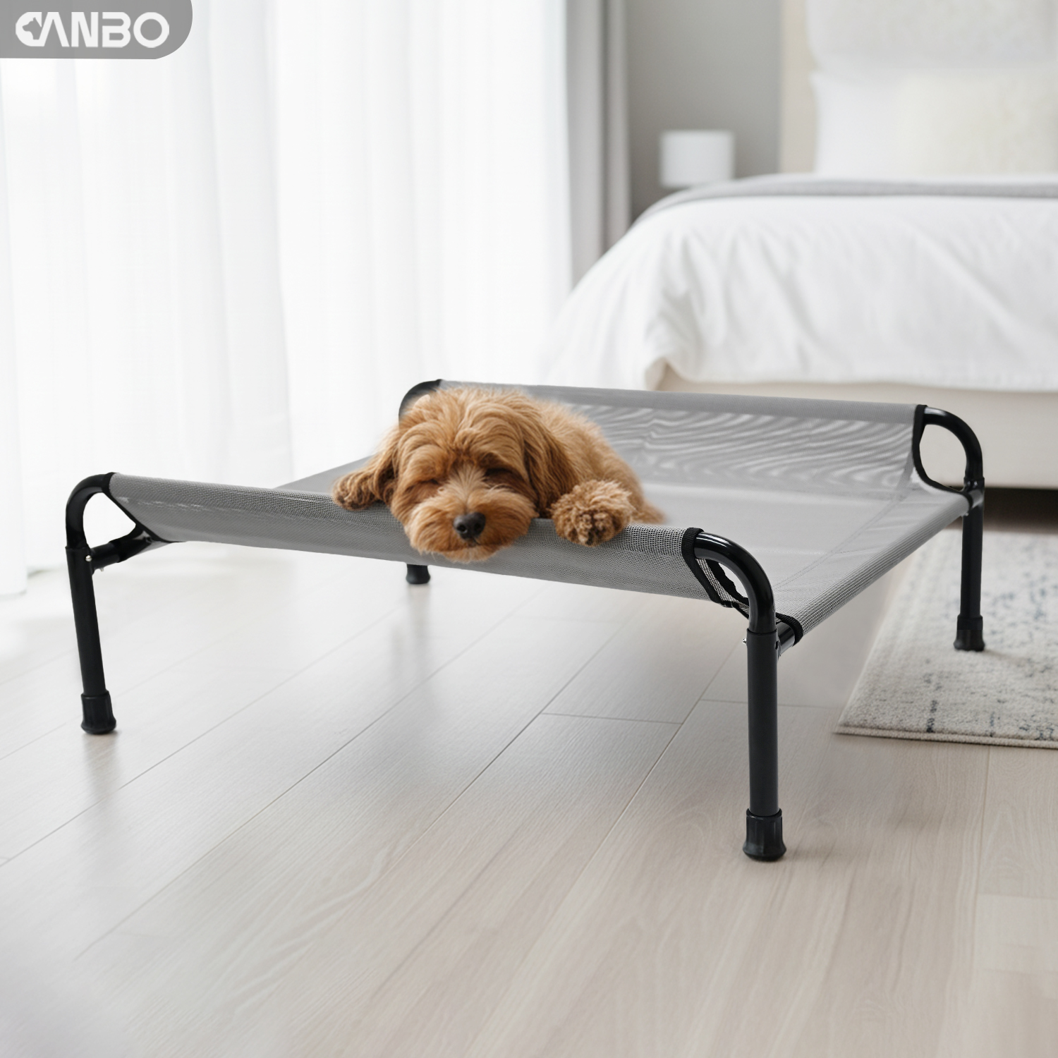 medium elevated dog bed