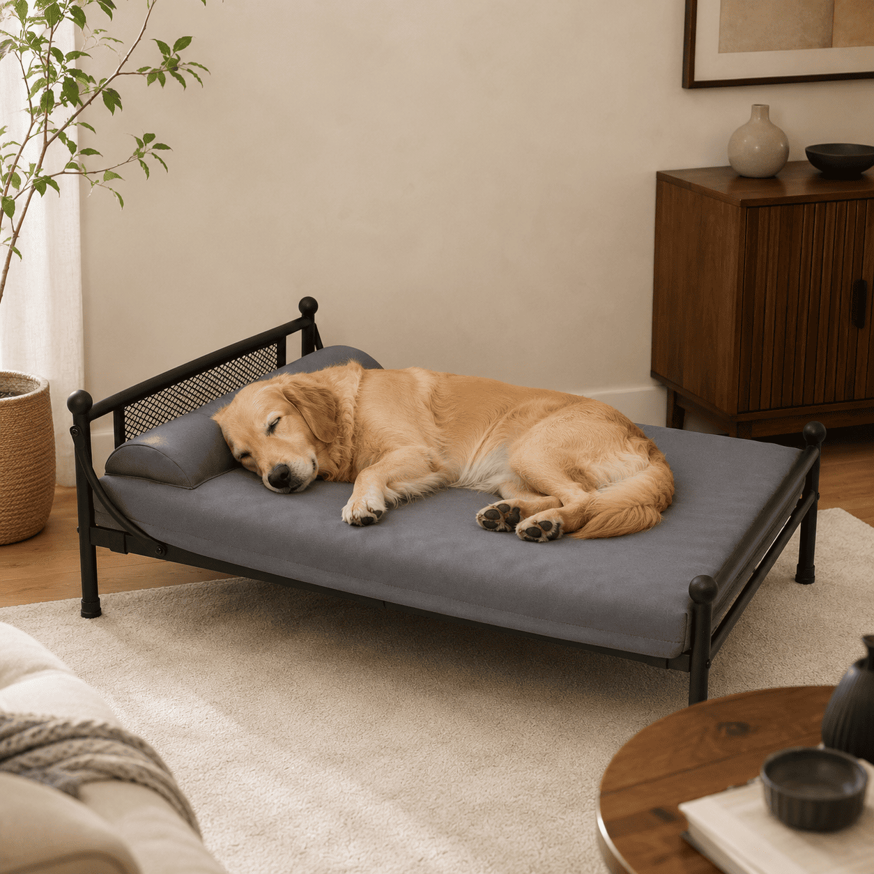 elevated dog bed washable (3)