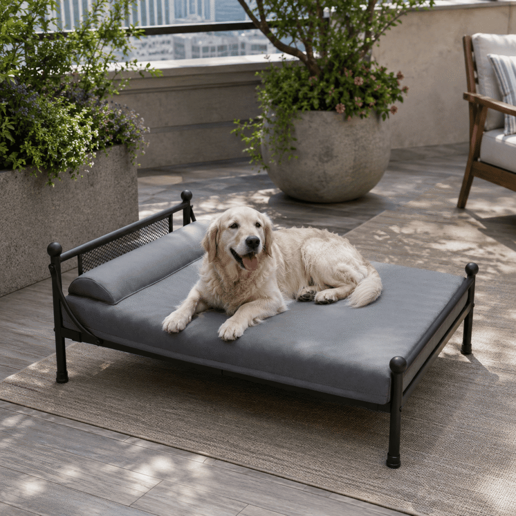 elevated dog bed washable (4)