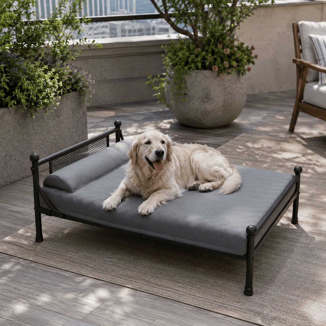 elevated dog bed washable (4)