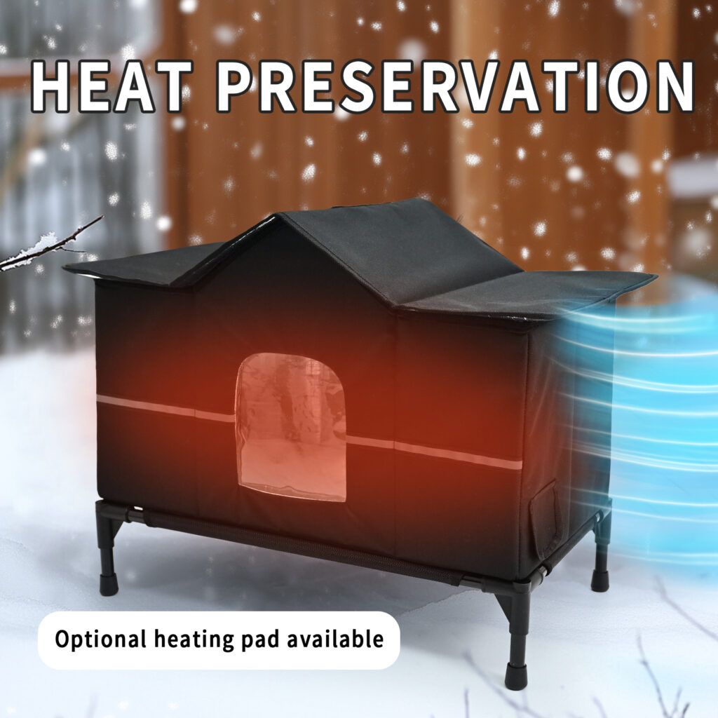 Nhà ấm cho mèo nuôi ngoài trời