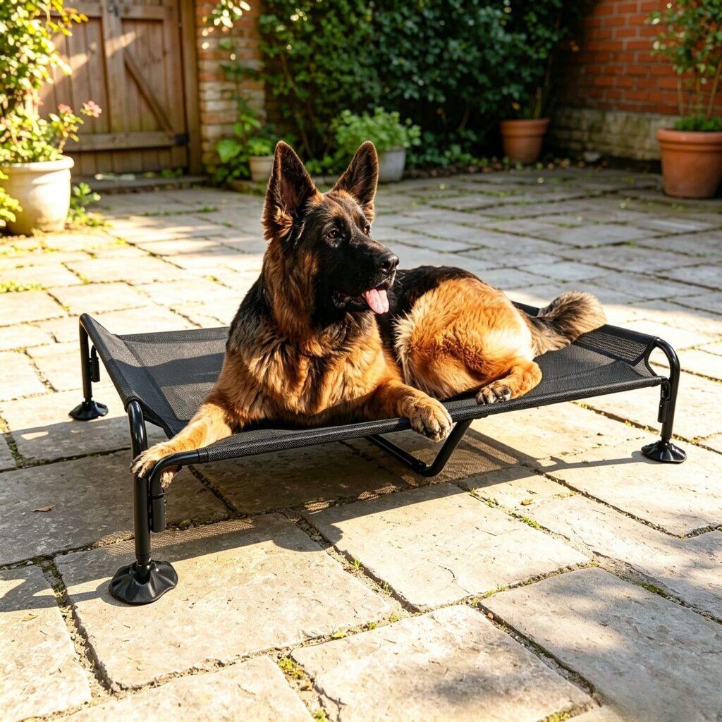 dog elevated bed