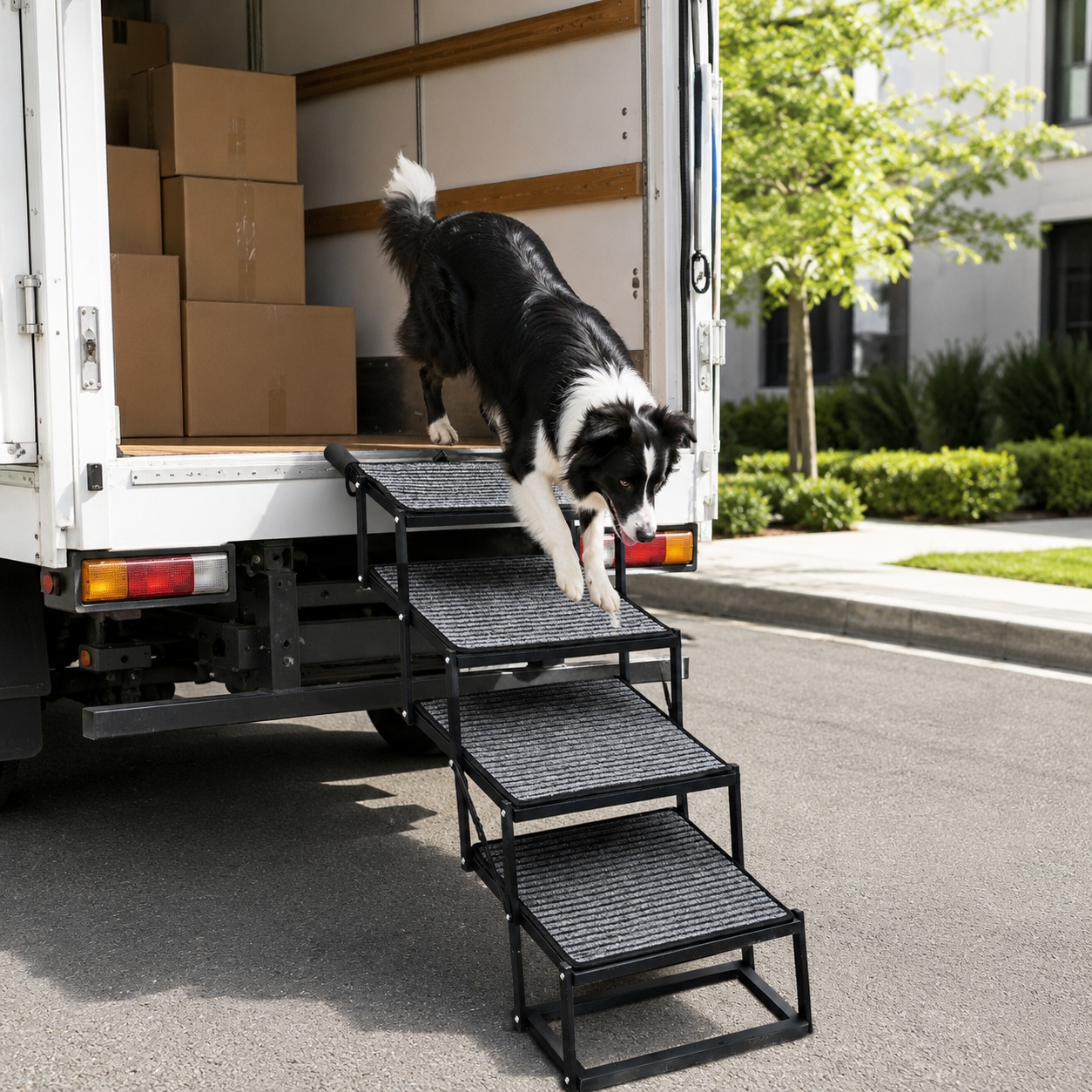 rampa para perros para subir al coche