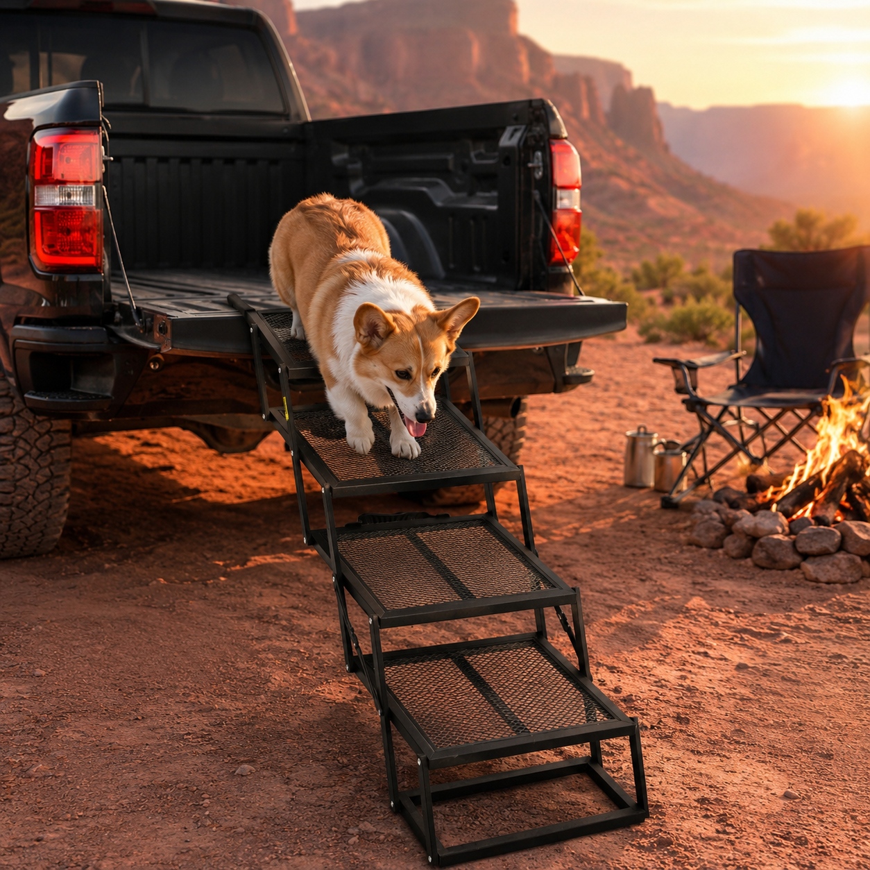 foldable dog stairs for car