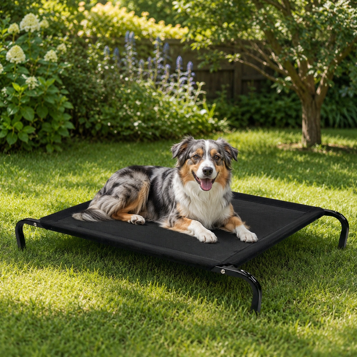 letto per cani rialzato da esterno