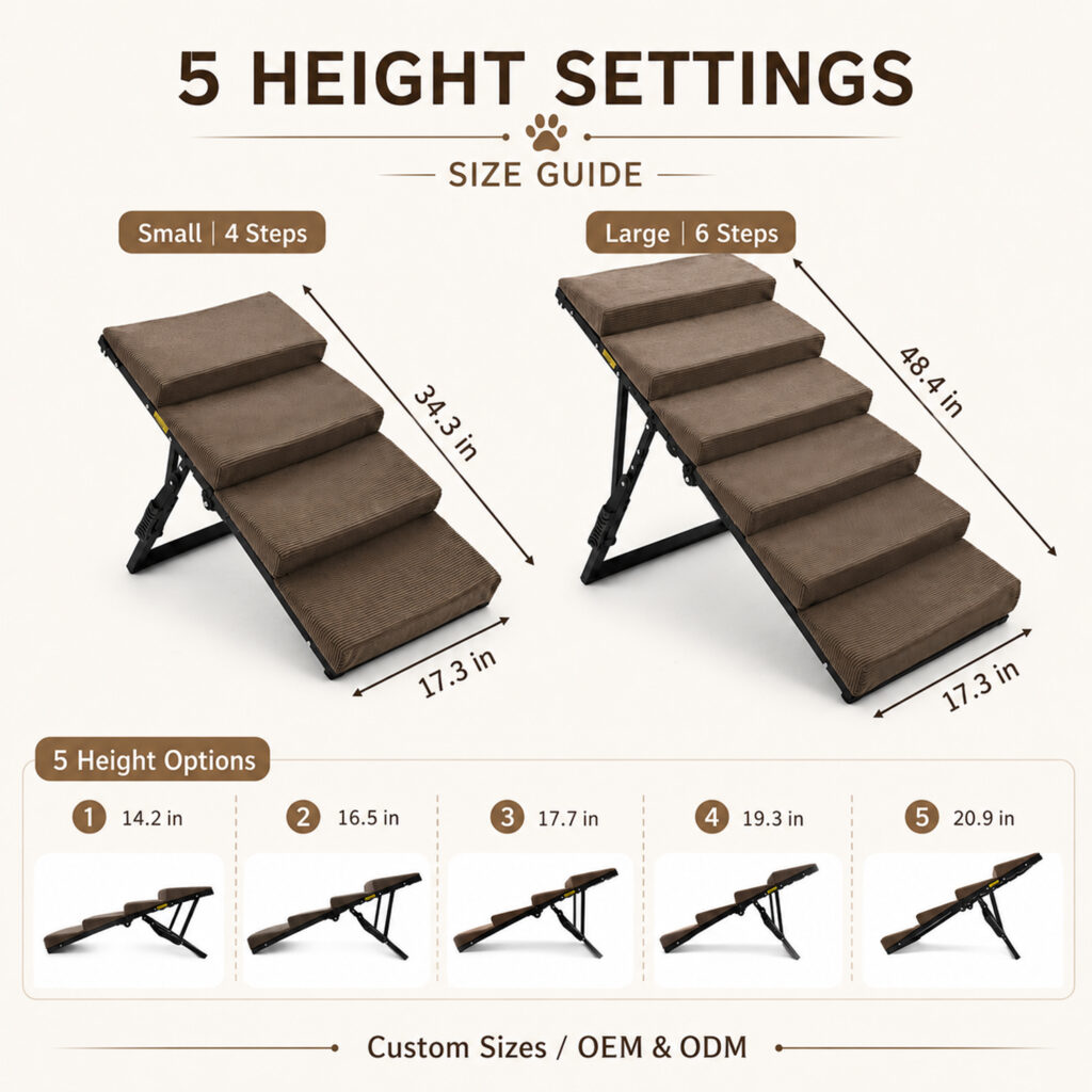 stairs for large dogs to get into bed