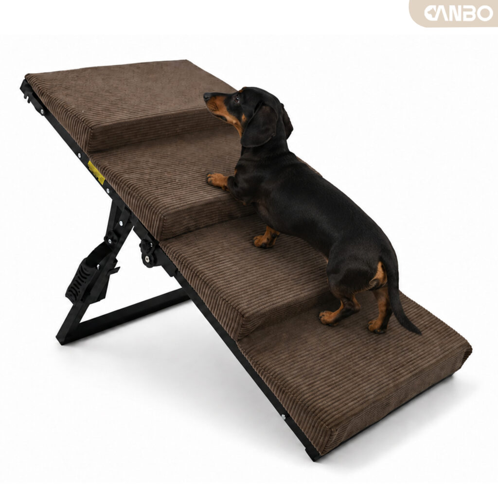 steps for small dog to get on bed