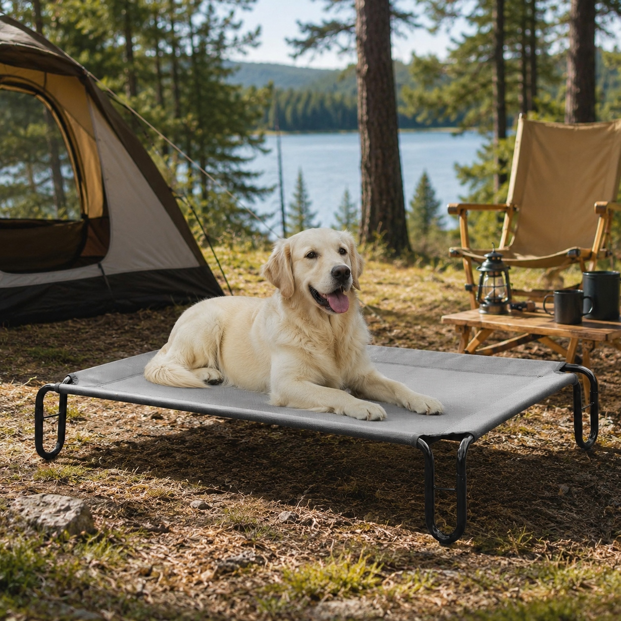 x large elevated outdoor dog bed