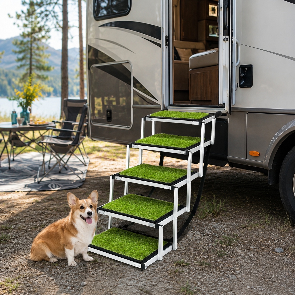 adjustable pet ramp for small dogs