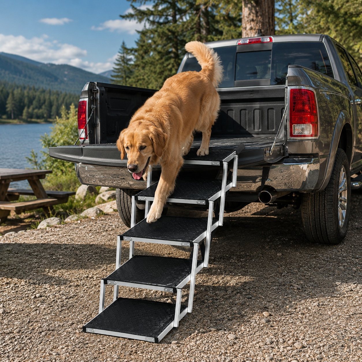 aluminum folding pet ramp