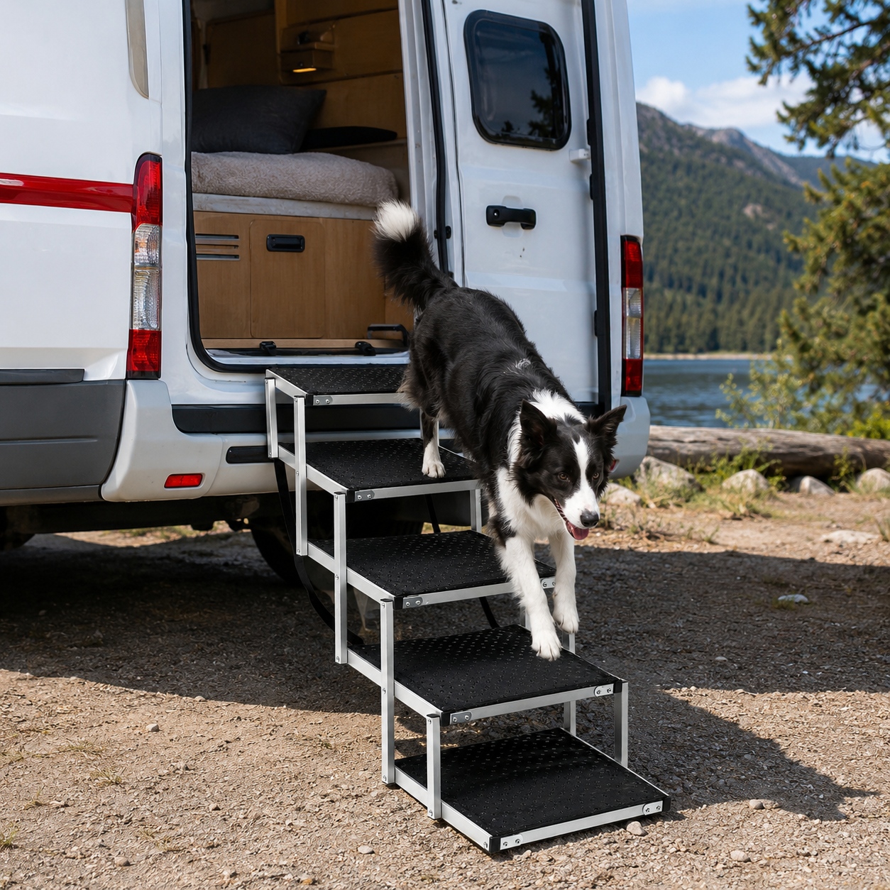 aluminum telescoping dog ramp
