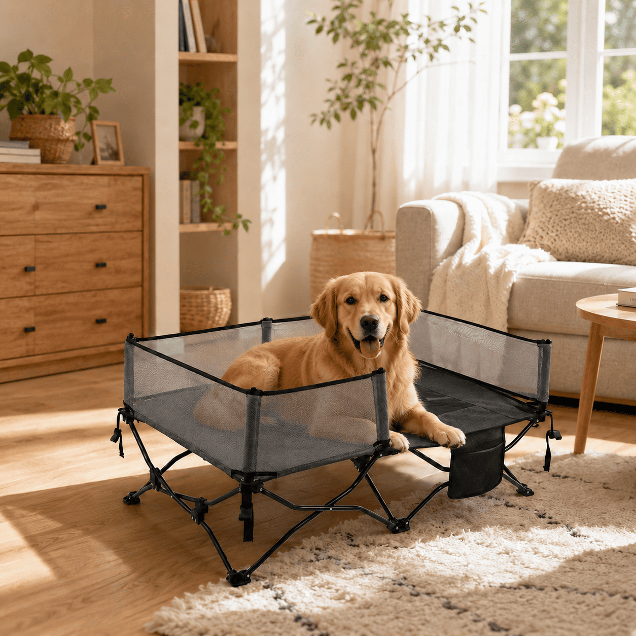 dog canopy bed indoor