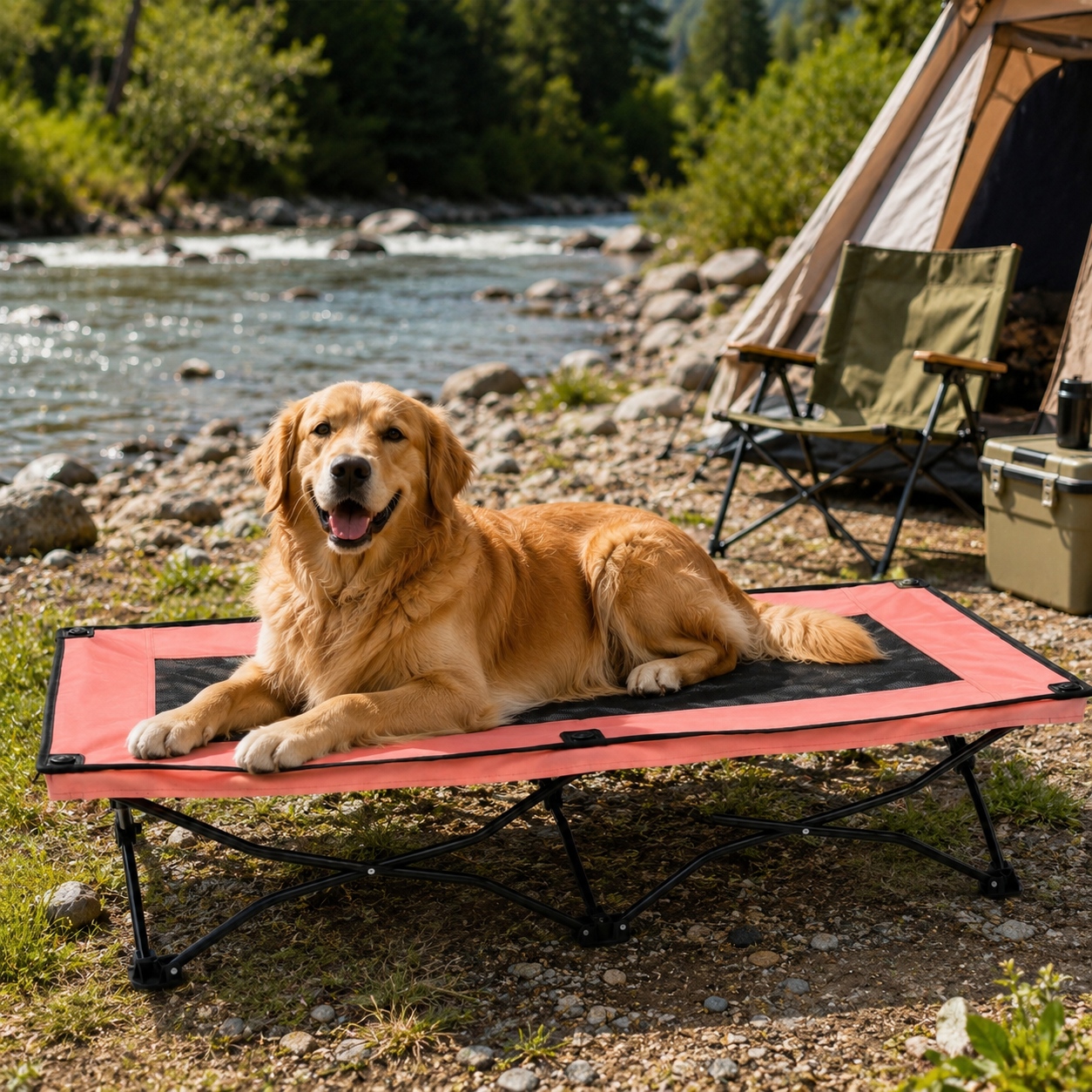 elevated outdoor dog bed waterproof