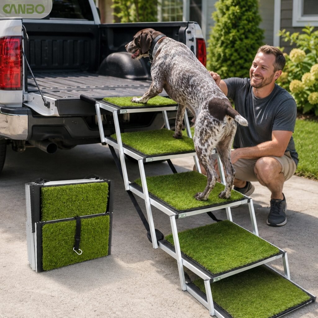extra wide dog steps for large dog