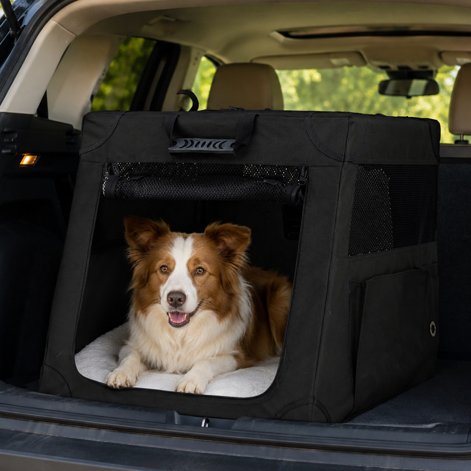 fabric pop up dog crate