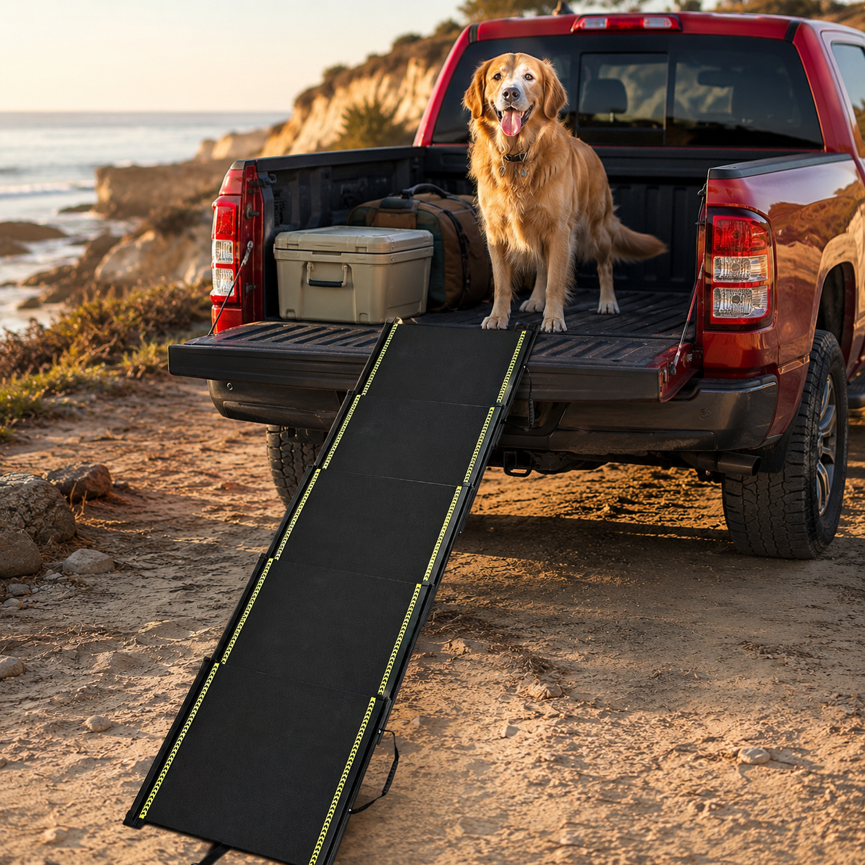rampa pieghevole per cani per camion