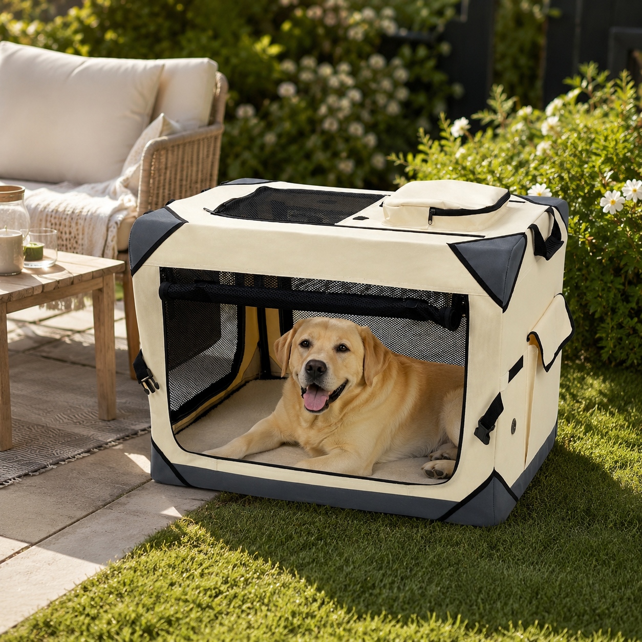 foldable pet carrier large