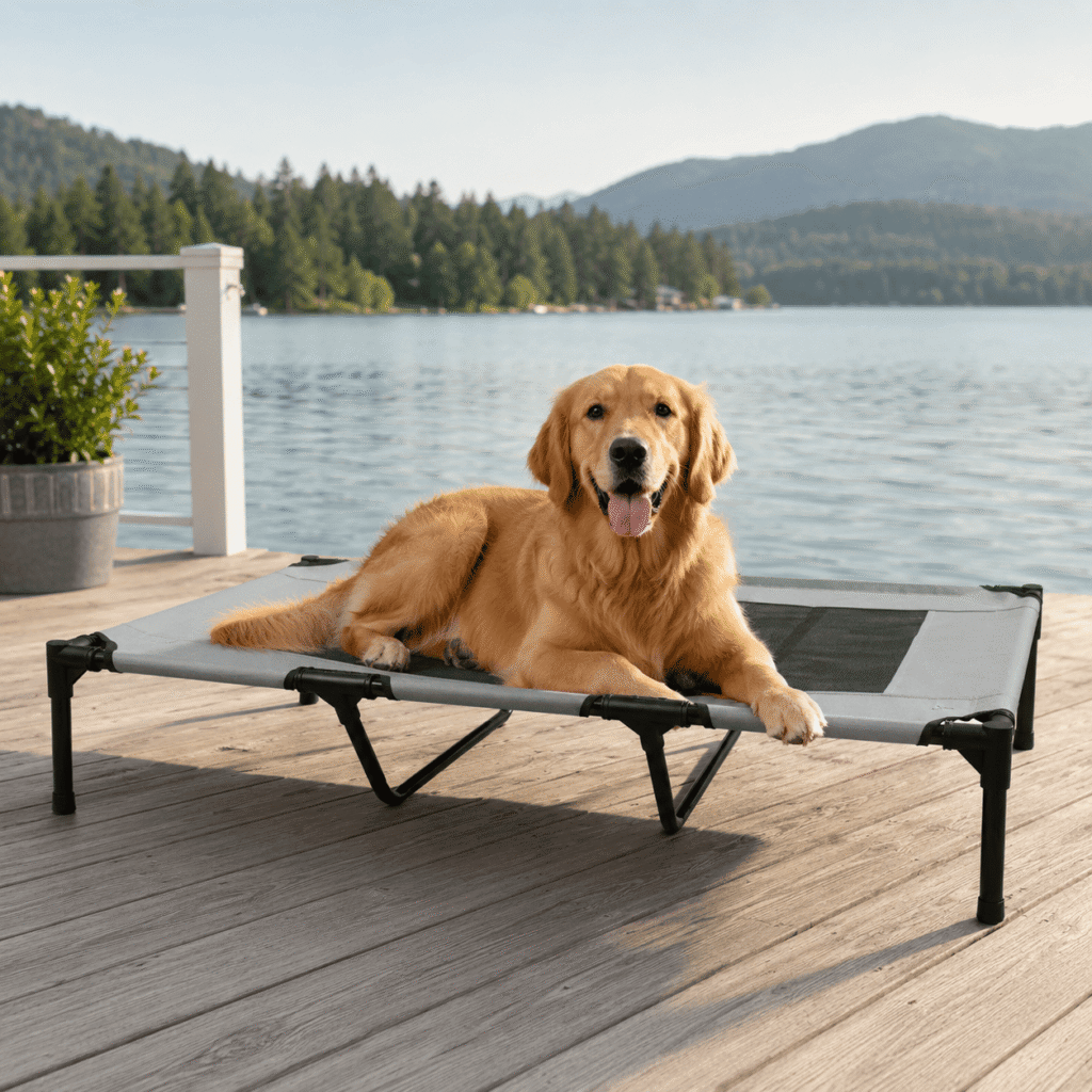 folding dog cot camping (2)