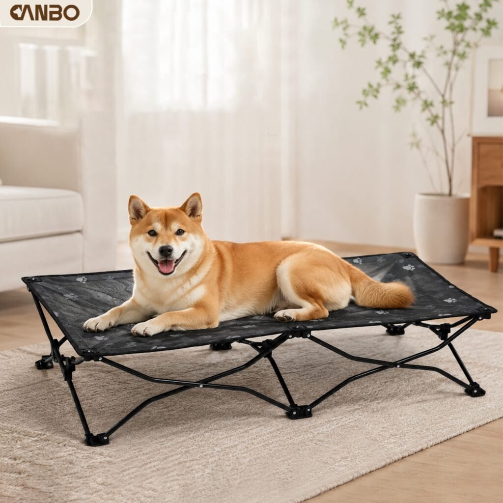Letto per cani rialzato di grandi dimensioni