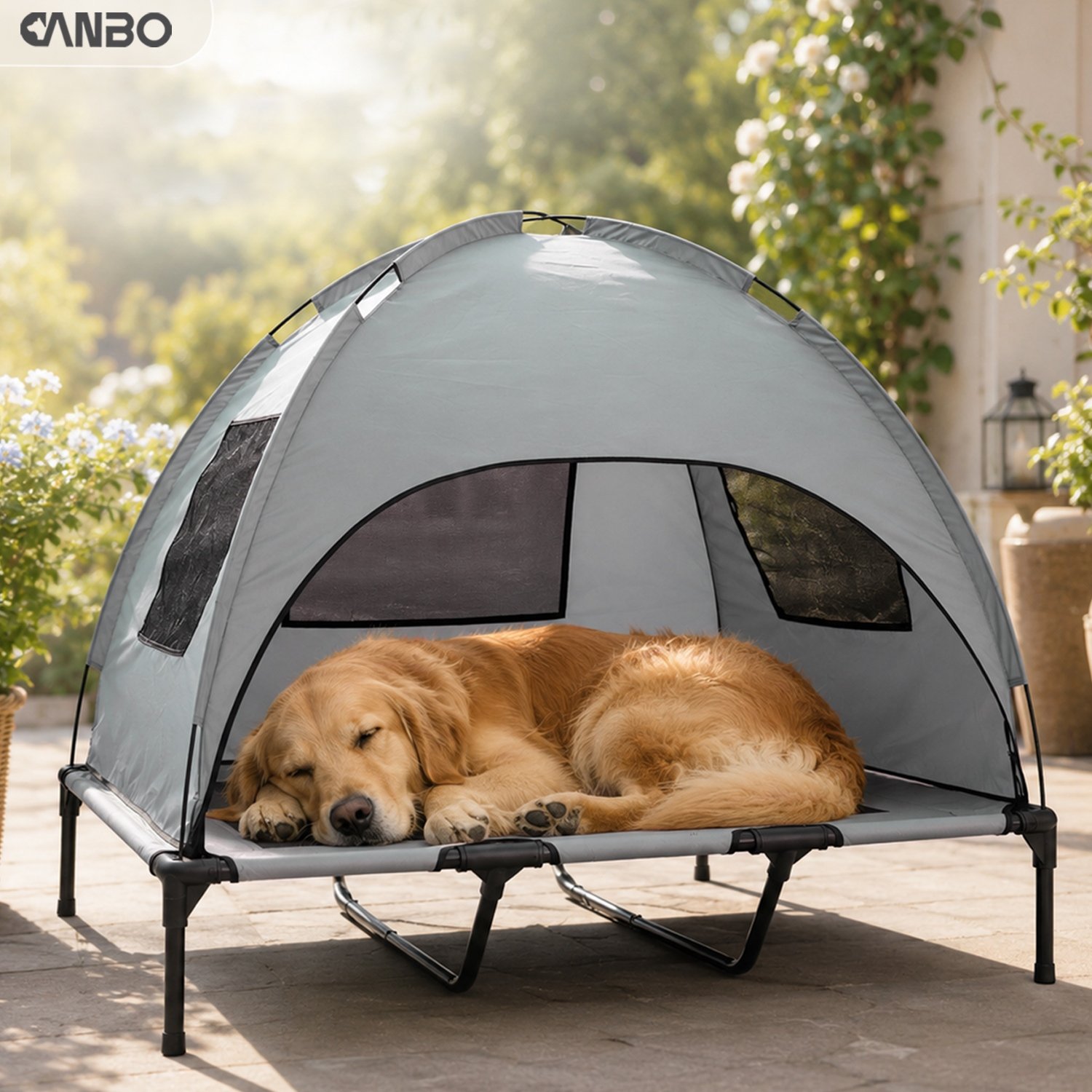 letto di raffreddamento per cani da esterno