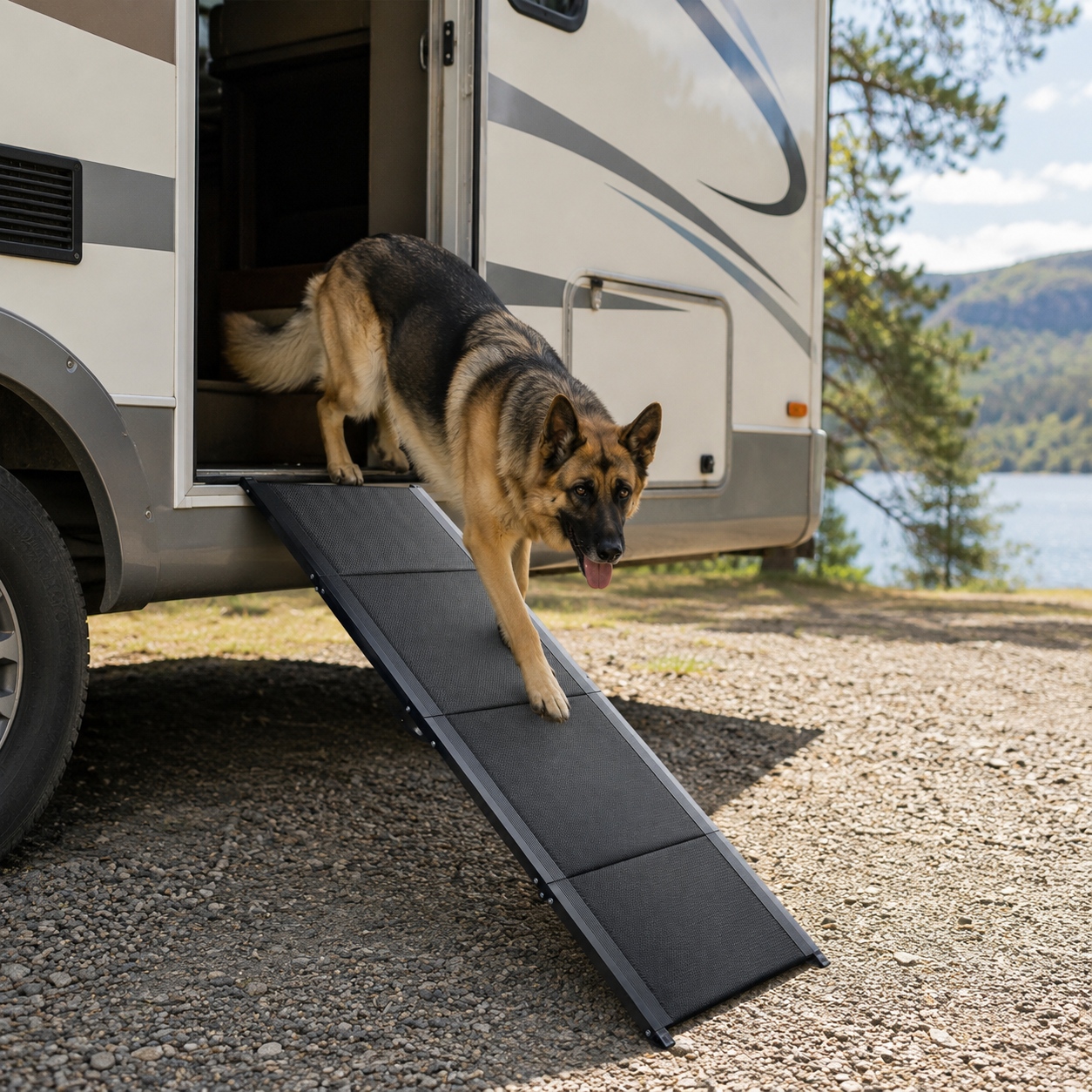 ramp for dog to go up stairs