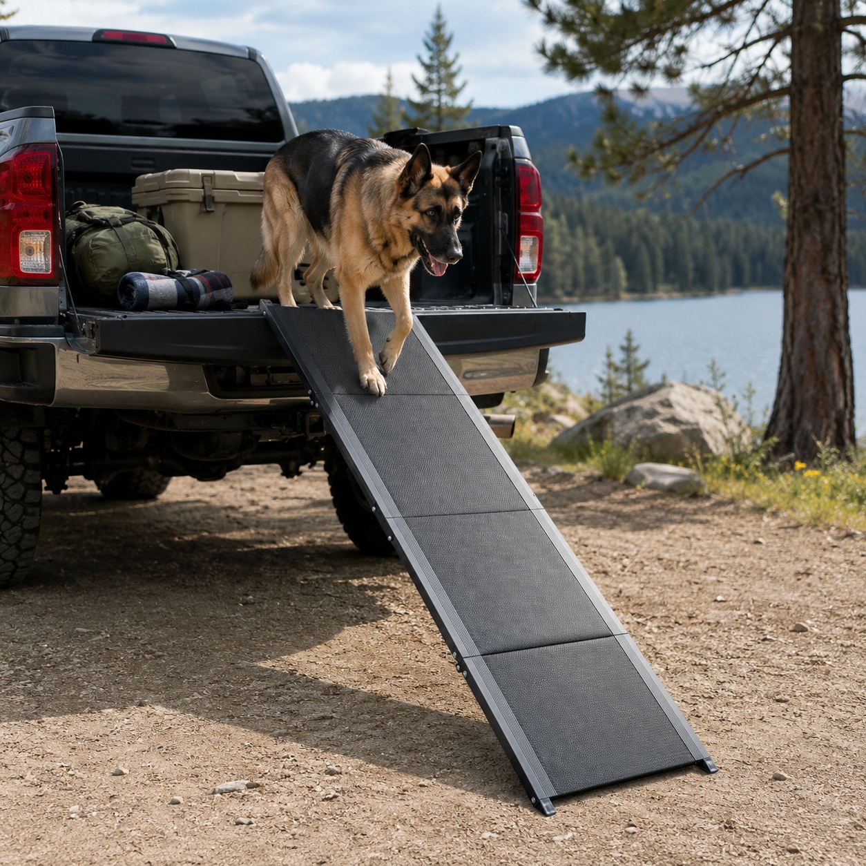 rampe d'accès imperméable pour chien