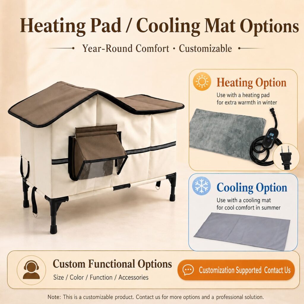 heated cat houses for outside