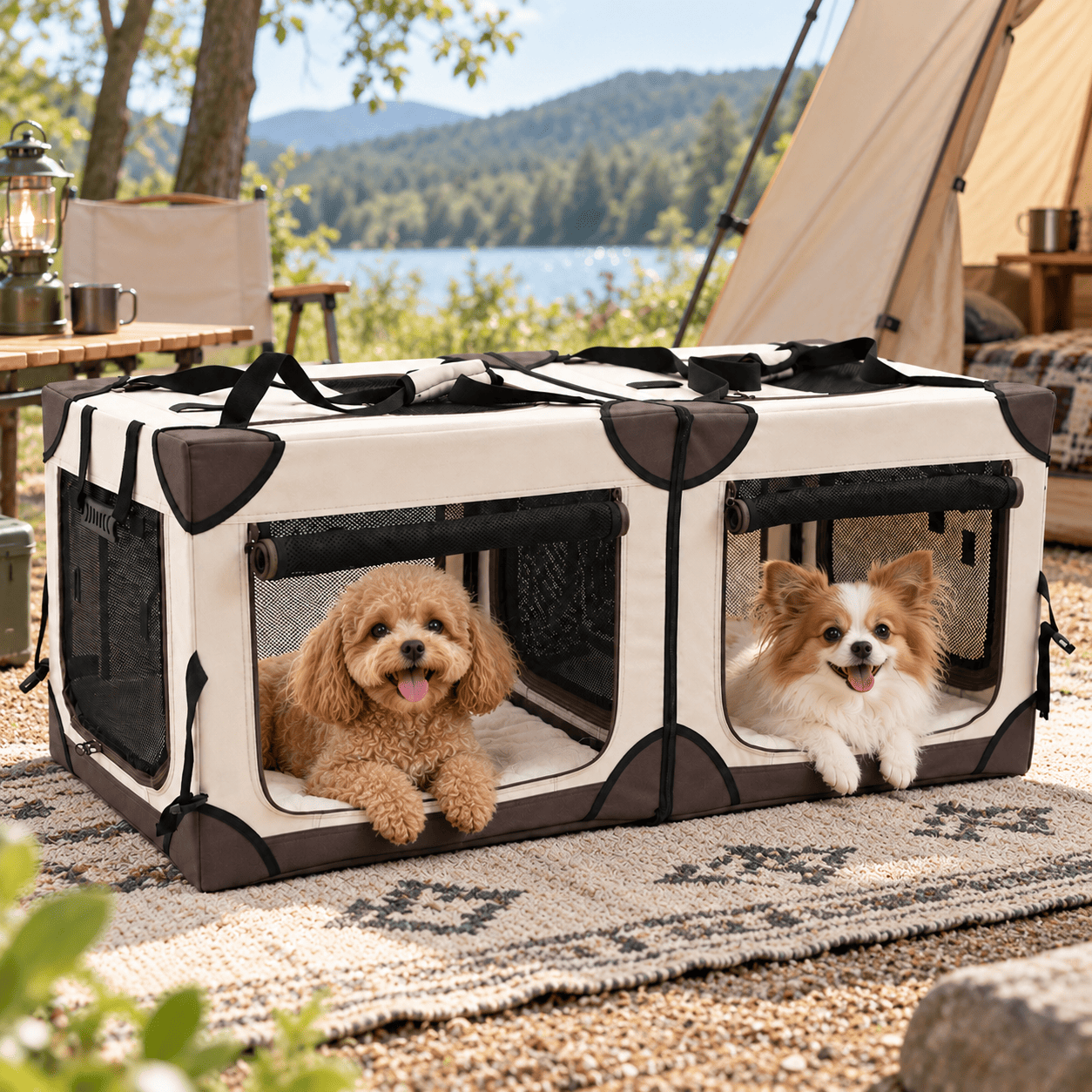 double dog crate for car (1)