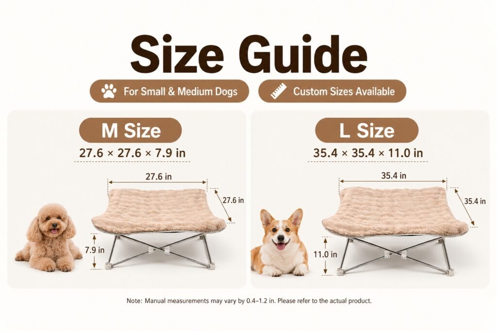 raised platform dog bed